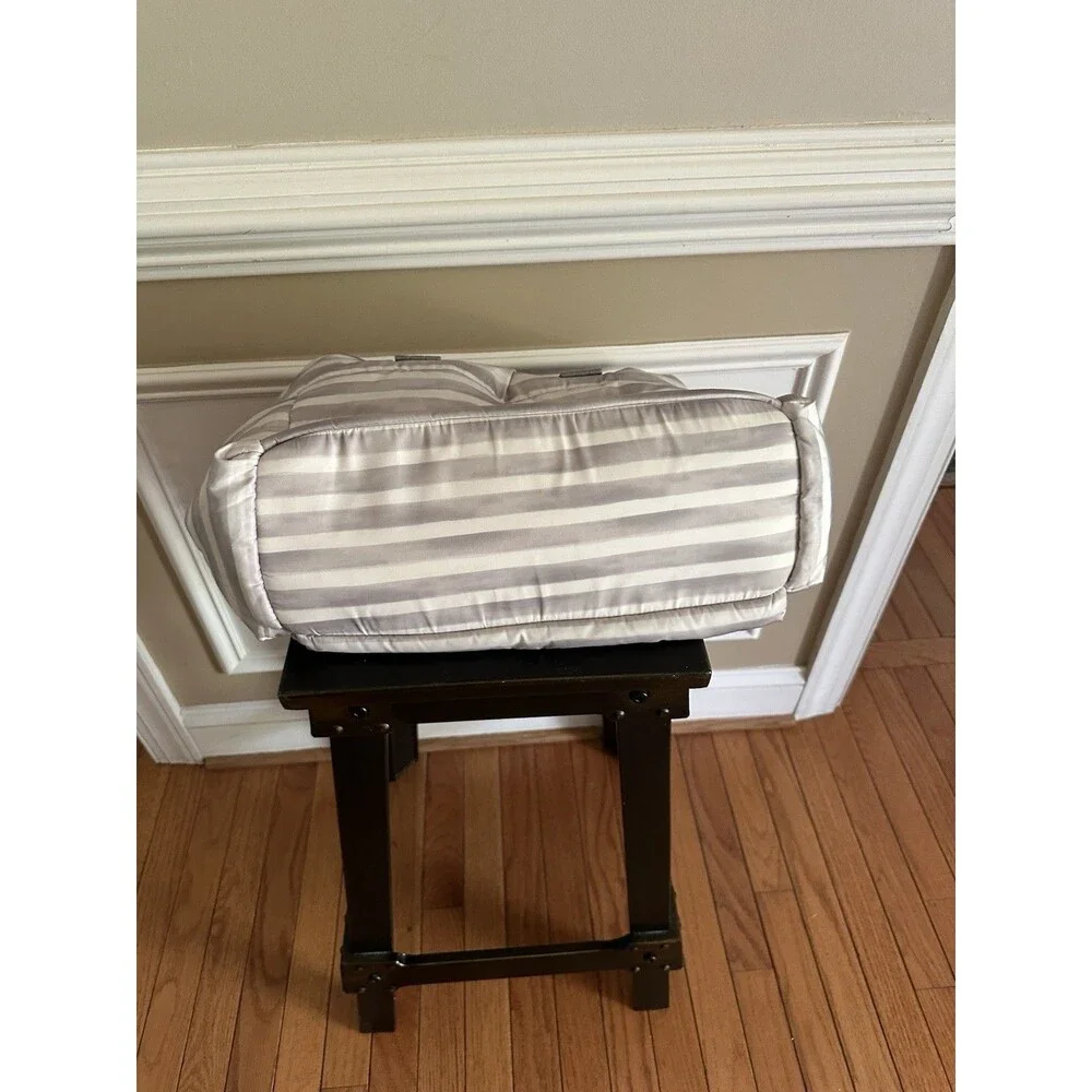 SKIP HOP Riverside Ultra Light Diaper Bag Satchel Oyster Stripe
